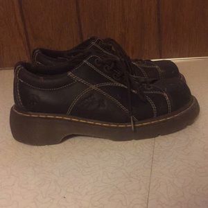 Dr. Martens brown tie shoes